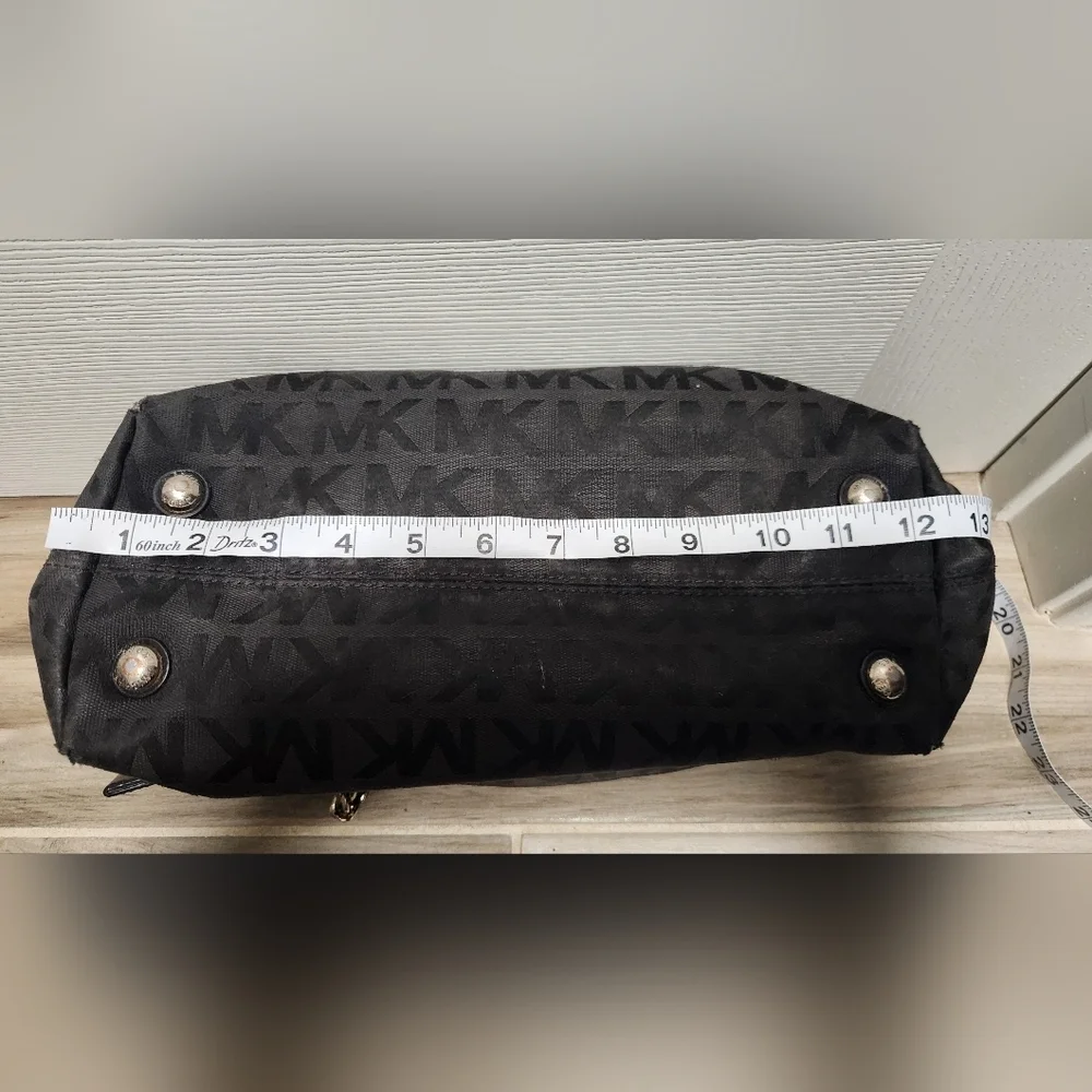 Michael Kors Black Jet Set Logo Tote Bag Purse Authentic